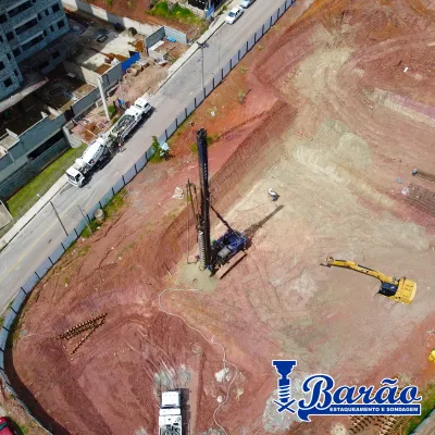 Execução de alicerce