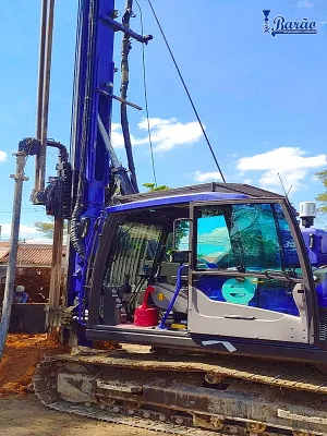 Perfuração de estaca escavada