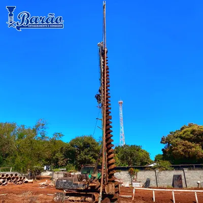 Perfuração hélice contínua monitorada