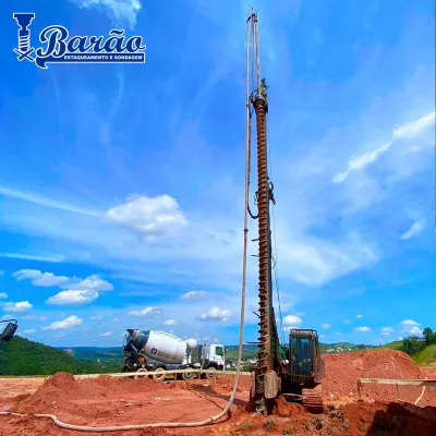 Perfuração em solo estaca