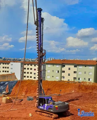 Serviço de solo para fundação